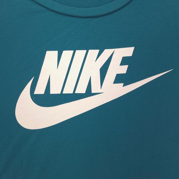 Nike Casual Short Sleeve Crew Neck Graphic T Shirt Womens Size 2XL Blue - Picture 4 of 9